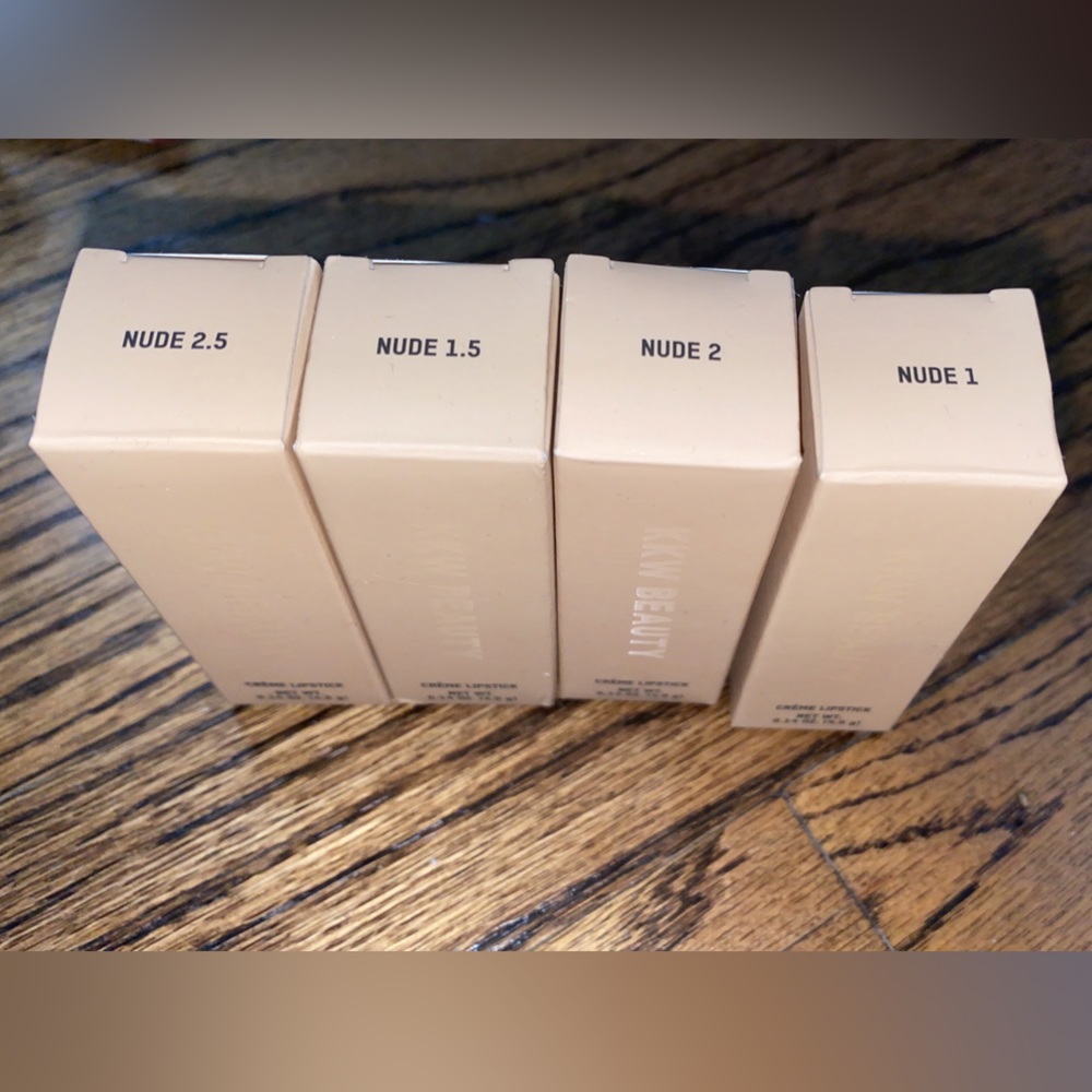 KKW BEAUTY NUDE LIPSTICKS lot of 4